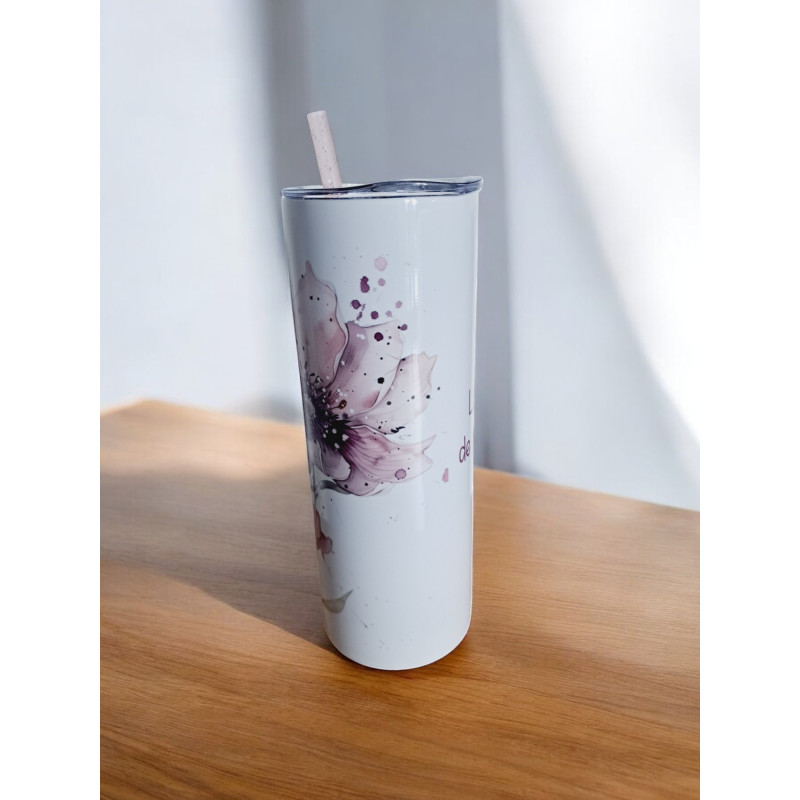 Gobelet Isotherme / tumbler 20 oz (590 ml)  - Fleurs
