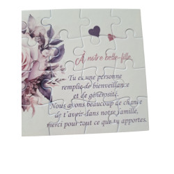 Puzzle " A notre belle-fille"