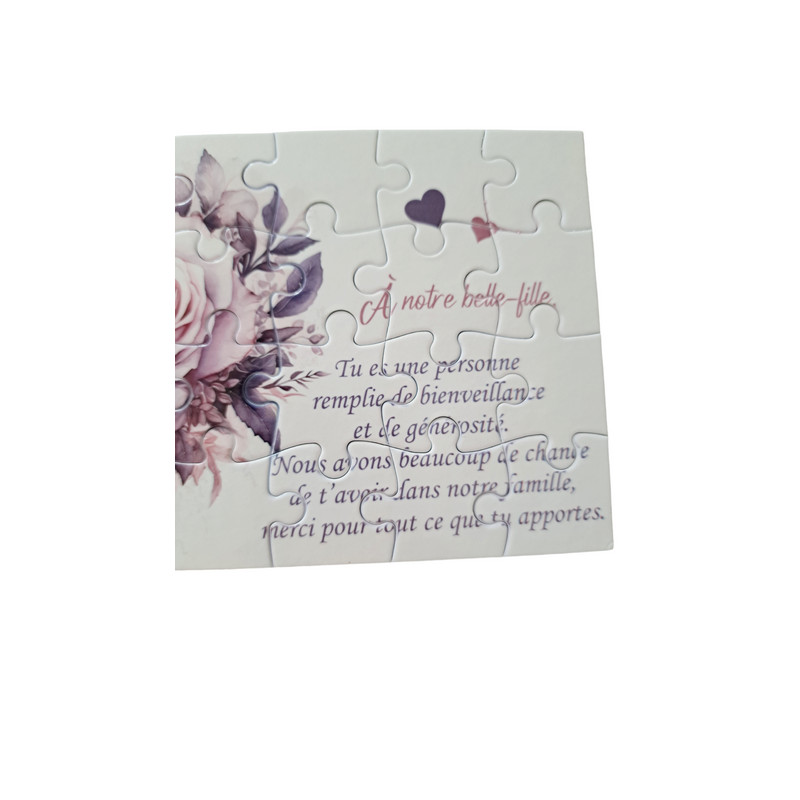 Puzzle " A notre belle-fille"
