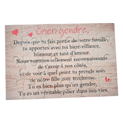 Puzzle " Cher gendre"