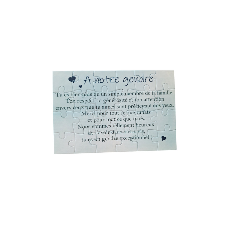 Puzzle " A notre gendre"