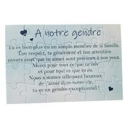Puzzle " A notre gendre"