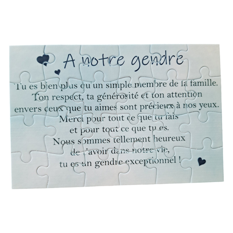 Puzzle " A notre gendre"