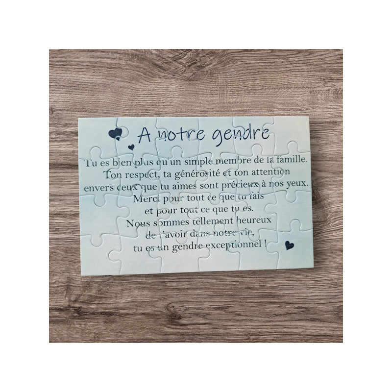 Puzzle " A notre gendre"