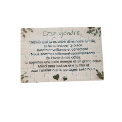 Puzzle " Cher gendre"