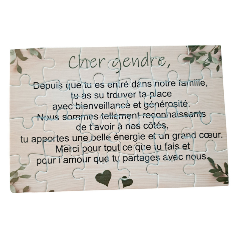 Puzzle " Cher gendre"