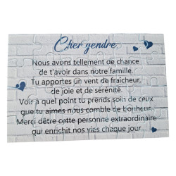 Puzzle " Cher gendre"