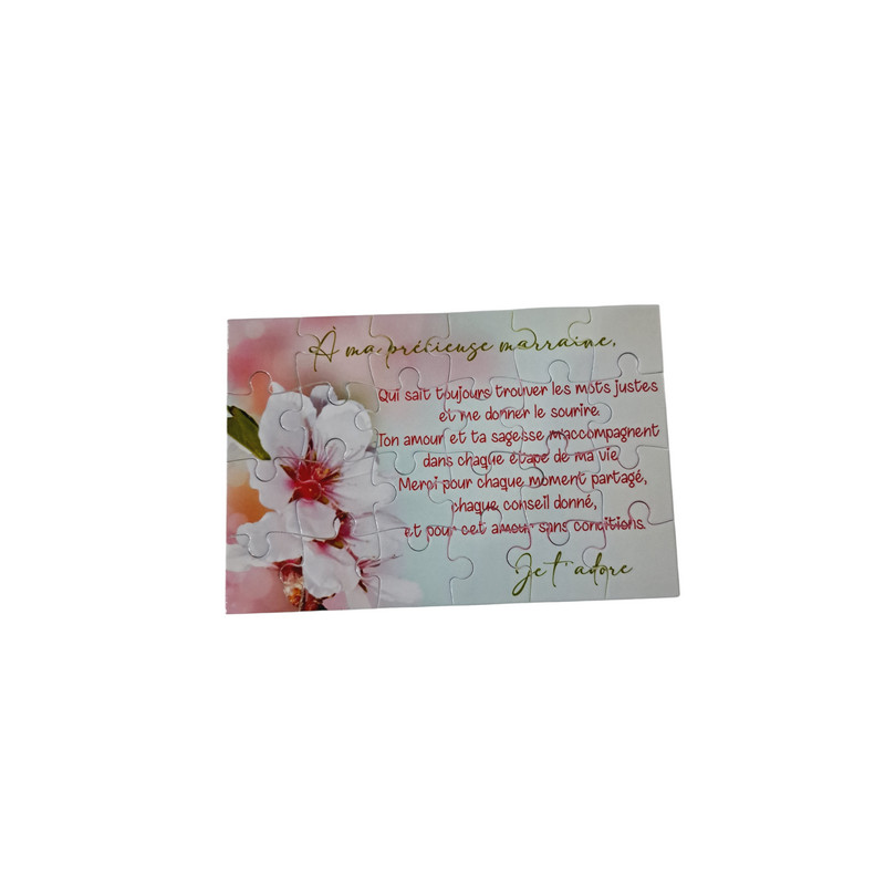 Puzzle "A ma précieuse Marraine"
