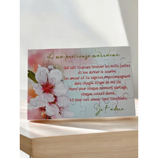 Puzzle "A ma précieuse Marraine"