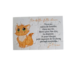Puzzle " A ma belle-fille chérie"