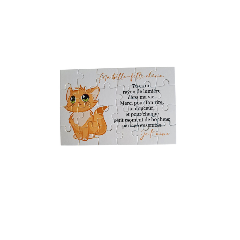 Puzzle " A ma belle-fille chérie"