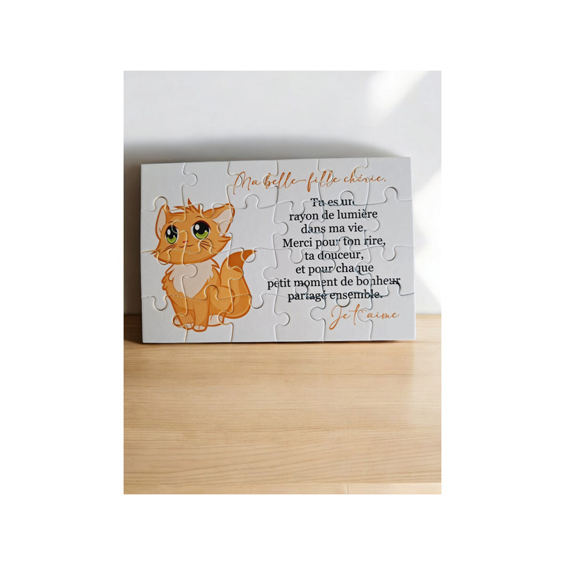 Puzzle " A ma belle-fille chérie"