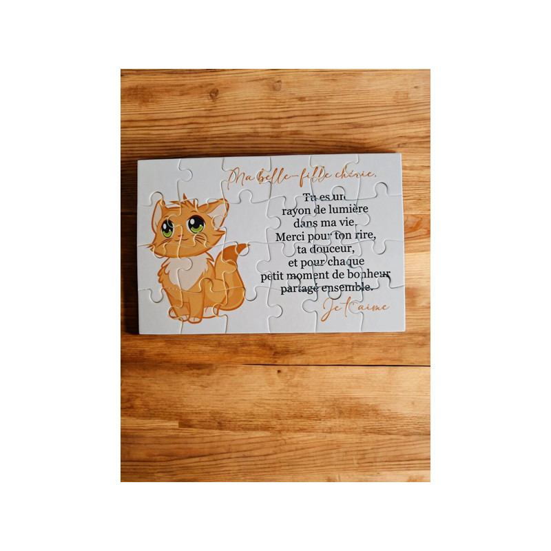Puzzle " A ma belle-fille chérie"