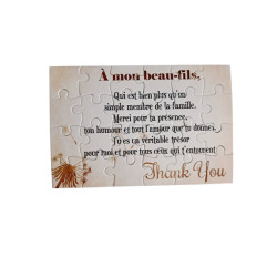 Puzzle " A mon beau-fils"
