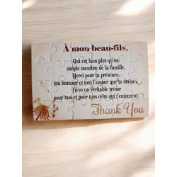 Puzzle " A mon beau-fils"