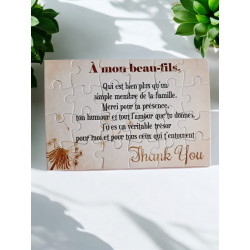 Puzzle " A mon beau-fils"