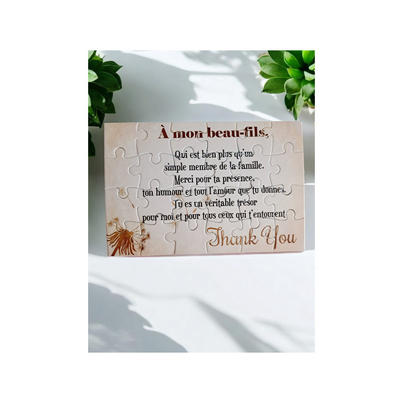 Puzzle " A mon beau-fils"