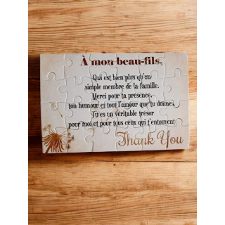 Puzzle " A mon beau-fils"