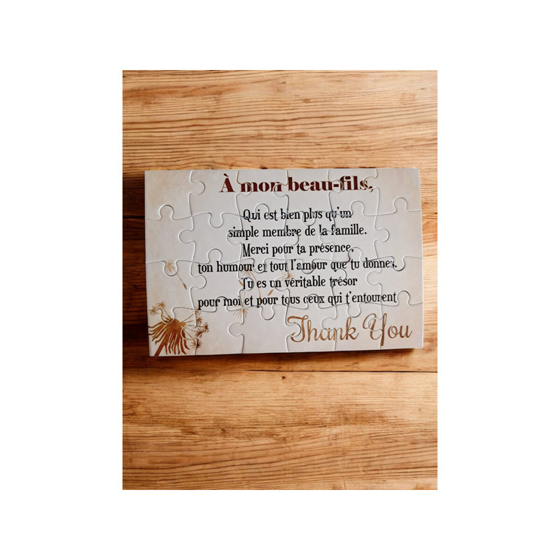 Puzzle " A mon beau-fils"