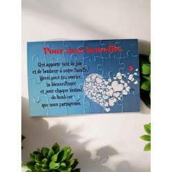 Puzzle " Pour mon beau-fils"