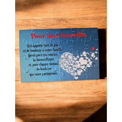 Puzzle " Pour mon beau-fils"