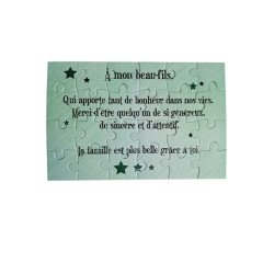 Puzzle " A mon beau-fils"