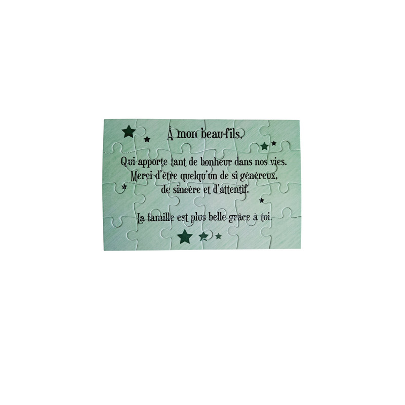 Puzzle " A mon beau-fils"