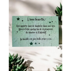 Puzzle " A mon beau-fils"