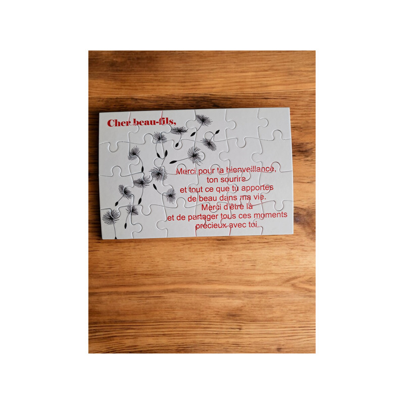 Puzzle " Cher beau-fils"