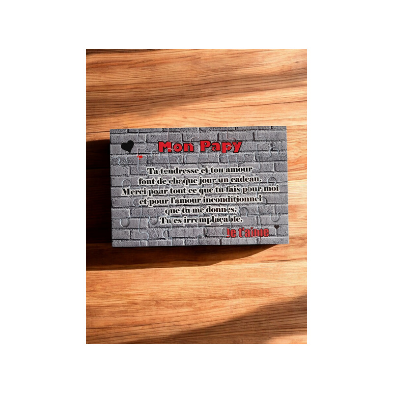 Puzzle " Mon papy "