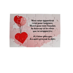 Puzzle "Je t'aime"