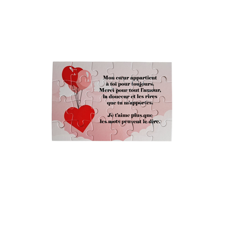 Puzzle "Je t'aime"