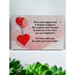 Puzzle "Je t'aime"