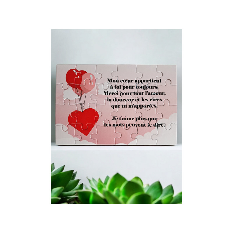 Puzzle "Je t'aime"
