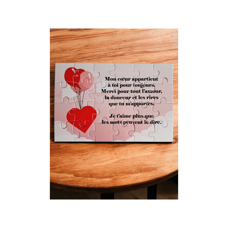 Puzzle "Je t'aime"