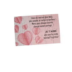 Puzzle "Je t'aime"