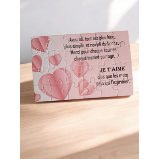 Puzzle "Je t'aime"