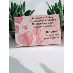 Puzzle "Je t'aime"