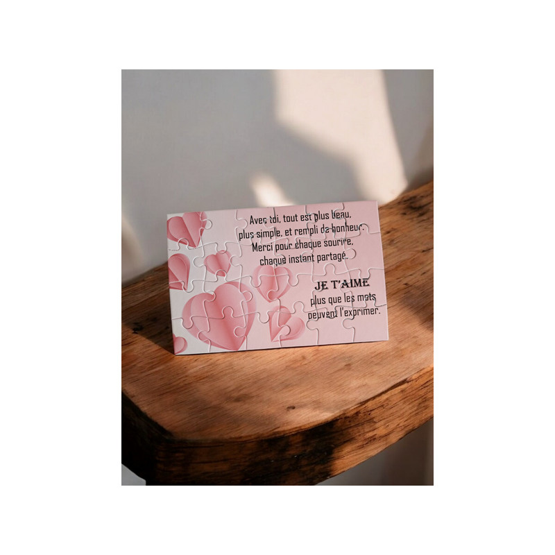 Puzzle "Je t'aime"