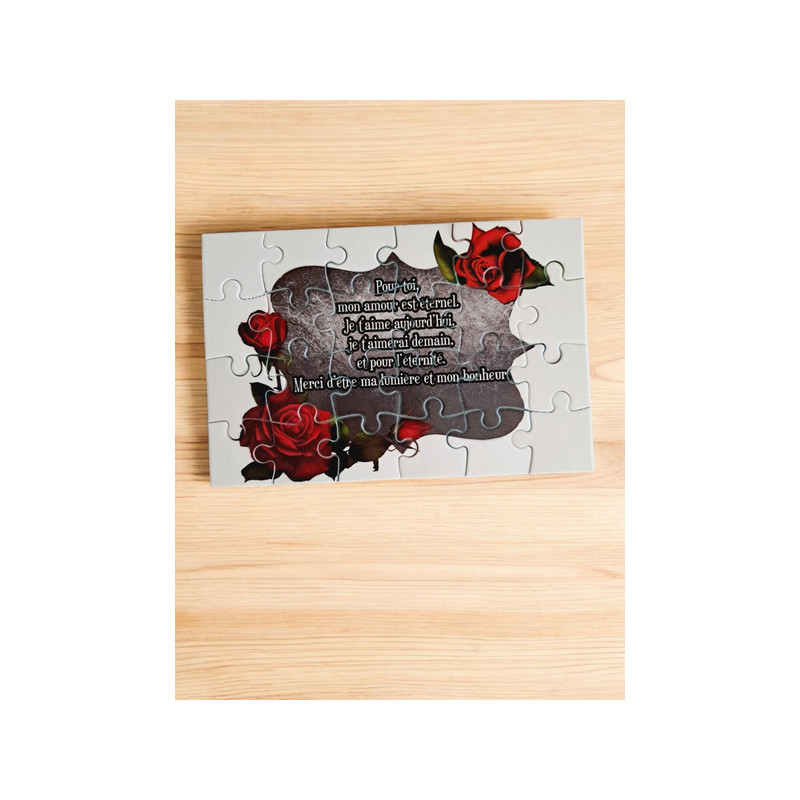 Puzzle "Je t'aime"