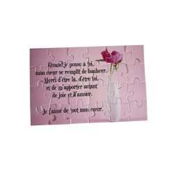 Puzzle "Je t'aime"