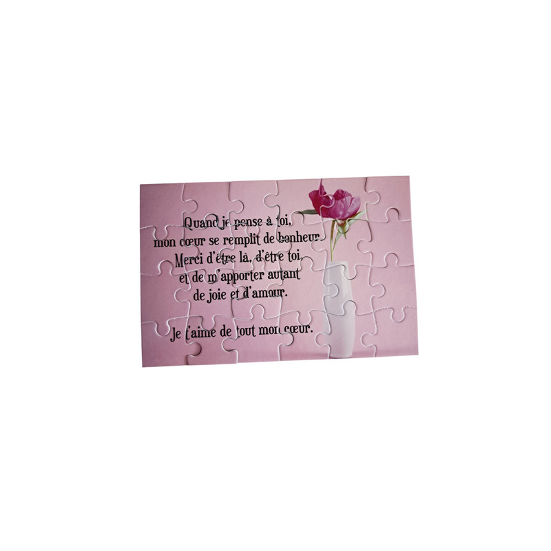 Puzzle "Je t'aime"
