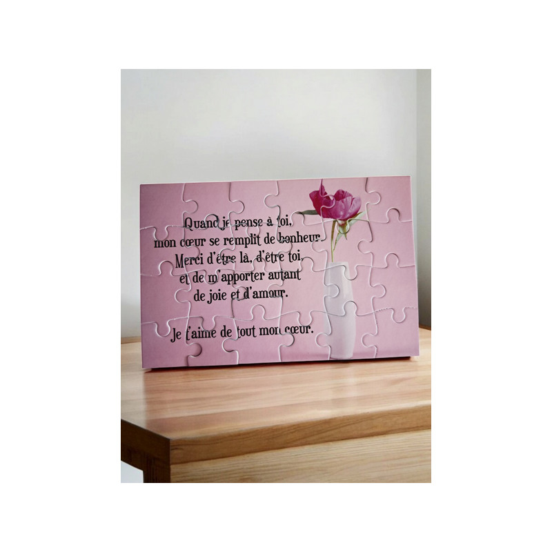 Puzzle "Je t'aime"