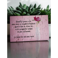 Puzzle "Je t'aime"