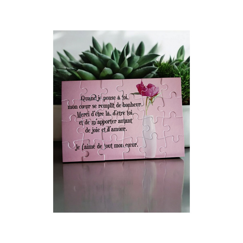 Puzzle "Je t'aime"