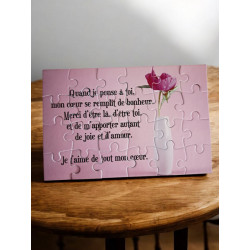 Puzzle "Je t'aime"