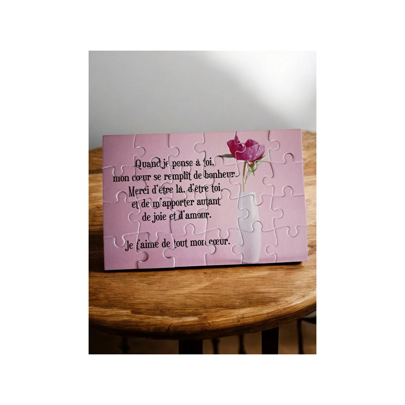 Puzzle "Je t'aime"