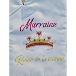 Gant et manique "Marraine Reine de la cuisine" - Personnalisable - Accessoire de cuisine