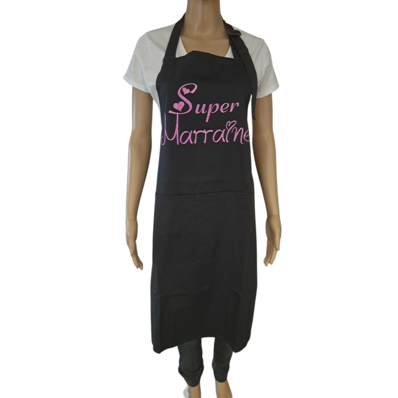 "Super marraine" - Tablier Adulte