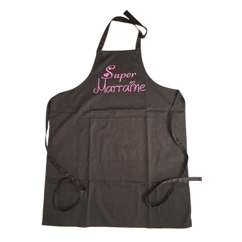 "Super marraine" - Tablier Adulte